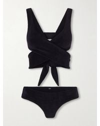 Lisa Marie Fernandez - Marie-Louise Cotton-Blend Terry Bikini - Lyst