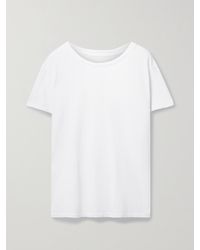 Nili Lotan - Brady Distressed Cotton-Jersey T-Shirt - Lyst