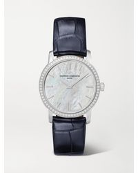 Vacheron Constantin - Traditionnelle 30Mm 18-Karat, Alligator, Diamond And Mother-Of-Pearl Watch - Lyst