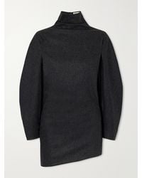 KHAITE - Harlow Draped Wool And Cashmere-Blend Blouse - Lyst