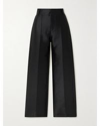 D'Estree - Yoshitomo Hose Mit Weitem Bein Aus Faille Mit Falten - Lyst
