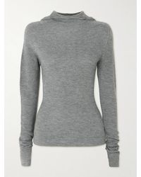 Frankie Shop - Danae Hooded Ribbed-Knit Top - Lyst