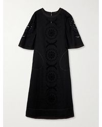 Vita Kin - Mia Broderie Anglaise Linen Midi Dress - Lyst
