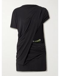 Christopher Esber - Encased Nature Resin-Trimmed Cutout Jersey Mini Dress - Lyst