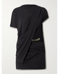 Christopher Esber - Encased Nature Resin-Trimmed Cutout Jersey Mini Dress - Lyst