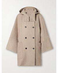 Max Mara - Arturo Doppelreihiger Mantel Aus Einer Woll-Kaschmirmischung Mit Kapuze - Lyst