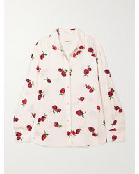 KHAITE - Argo Printed Silk-Twill Shirt - Lyst