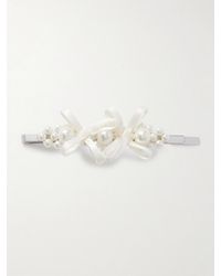 Simone Rocha - Bow-Detailed-Tone Faux Pearl Hair Clip - Lyst