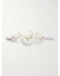 Simone Rocha - Bow-Detailed-Tone Faux Pearl Hair Clip - Lyst