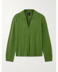 Leset - James Merino Wool Polo Sweater - Lyst