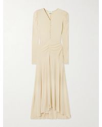 Isabel Marant - Nejma Asymmetrisches Midikleid Aus Stretch-Jersey Mit Raffungen - Lyst