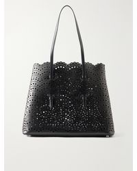 Alaïa - Mina 37 Laser-Cut Leather Tote - Lyst