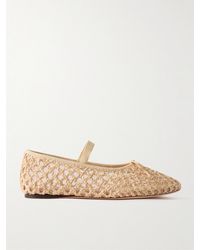 Loeffler Randall - Leonie Woven Raffia Ballet Flats - Lyst