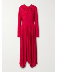 Isabel Marant - Galina Asymmetric Gathered Draped Stretch-Jersey Dress - Lyst