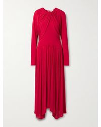 Isabel Marant - Galina Asymmetrisches Kleid Aus Stretch-Jersey Mit Raffungen Und Überschlag - Lyst