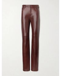 Nili Lotan - Joan Paneled Leather Straight-Leg Pants - Lyst