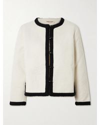 Emporio Sirenuse - Iole Braid-Trimmed Quilted Cotton Jacket - Lyst