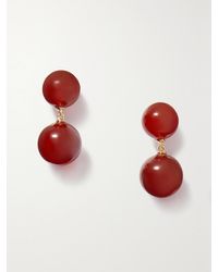 LIE STUDIO - Boucles D'Oreilles En Cornalines Et Plaqué Or The Hannah - Lyst