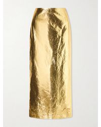 Gabriela Hearst - Manuela Linen Midi Skirt - Lyst