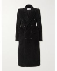 Balenciaga - Hourglass Double-Breasted Wool-Blend Twill Coat - Lyst