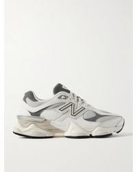 New Balance - 9060 Sneakers Aus Strukturiertem Leder Und Mesh Mit Gummibesätzen - Lyst