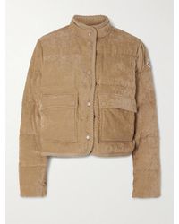 Moncler - Essarts Ricrac-Trimmed Quilted Padded Down Corduroy Jacket - Lyst