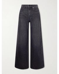 Veronica Beard - Kasey Mid-Rise Wide-Leg Jeans - Lyst