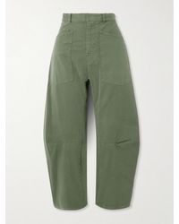 Nili Lotan - Shon Barrel-Hose Aus Twill Aus Einer Baumwollmischung - Lyst
