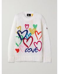 Moncler Genius - 3 Moncler Grenoble Oversized Printed Mohair-Blend Sweater - Lyst