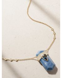 Jacquie Aiche - Kette Aus 14 Karat Mit Mehreren Steinen - Lyst