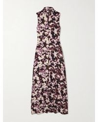 Proenza Schouler - Valentina Maxikleid Aus Bedrucktem Stretch-Jersey Mit Stehkragen - Lyst