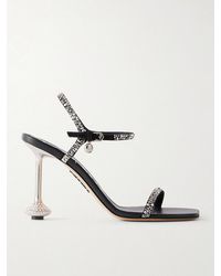 Loewe - Toy 90 Crystal-Embellished Leather Sandals - Lyst