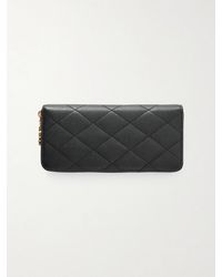 Saint Laurent - Quilted Textured-Leather Wallet - Lyst