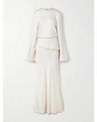 Brandon Maxwell - Robe Du Soir En Serge Satinée The - Lyst