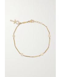 Jacquie Aiche 14-karat Gold Diamond Bracelet - Metallic