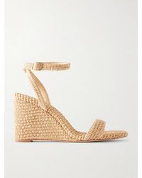 Loeffler Randall - Gavi 40 Raffia Wedge Sandals - Lyst