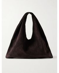 The Row - Bindle Kleine Schultertasche Aus Veloursleder - Lyst