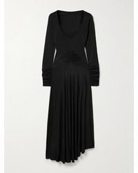 Acne Studios - Ruched Stretch-Jersey Maxi Dress - Lyst