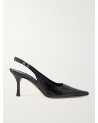 Emme Parsons - Elana Textured-Leather Slingback Pumps - Lyst