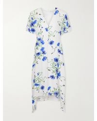 Stella McCartney - Floral-Print Crepon Midi Dress - Lyst