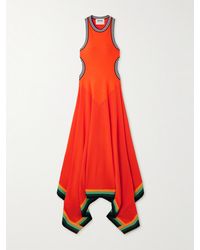 Christopher John Rogers - Robe Aus Einer Baumwollmischung Mit Streifen Und Cut-Outs - Lyst