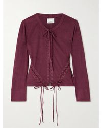Isabel Marant - Seatle Verkürztes Oberteil Aus Gebürstetem Stretch-Jersey - Lyst