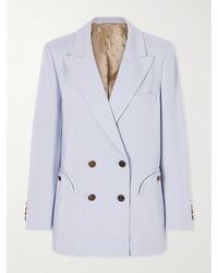 Blazé Milano - Vezon Double-Breasted Woven Blazer - Lyst