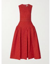 ROKSANDA - Aya Cloqué Midi Dress - Lyst