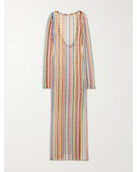 Missoni - Mare Striped Metallic Crochet-Knit Maxi Dress - Lyst