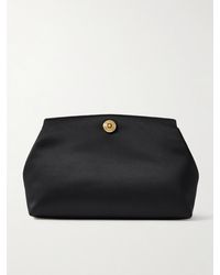 Liffner - Pochette En Satin À Finitions En Cuir - Lyst