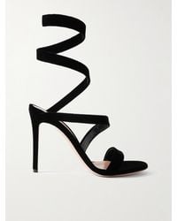Gianvito Rossi - Opera Velvet Sandals - Lyst