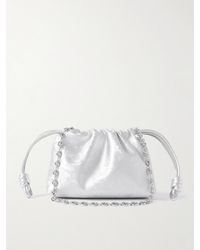 Loewe - Flamenco Mini Metallic Leather Clutch - Lyst