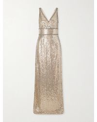 Jenny Packham - Odina Crystal-Embellished Sequin Tulle Gown - Lyst