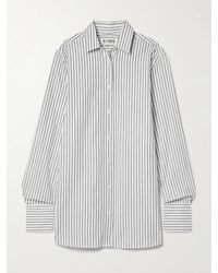 ÉTERNE - Striped Cotton-Poplin Shirt - Lyst